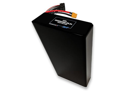 Compact 59.2-volt 16000mAh lithium-polymer battery, built for lightweight drone, UAV, and robotics projects.