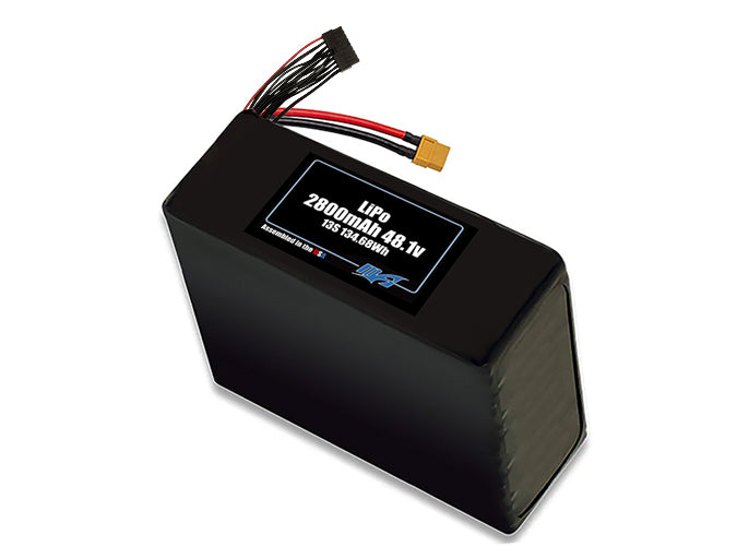 Compact 40.7-volt 2800mAh lithium-polymer battery, built for lightweight drone, UAV, and robotics projects.