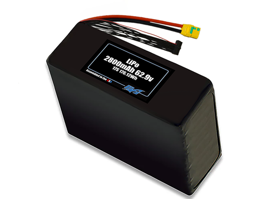 LiPo 2800mAh 17S 62.9v Battery Pack
