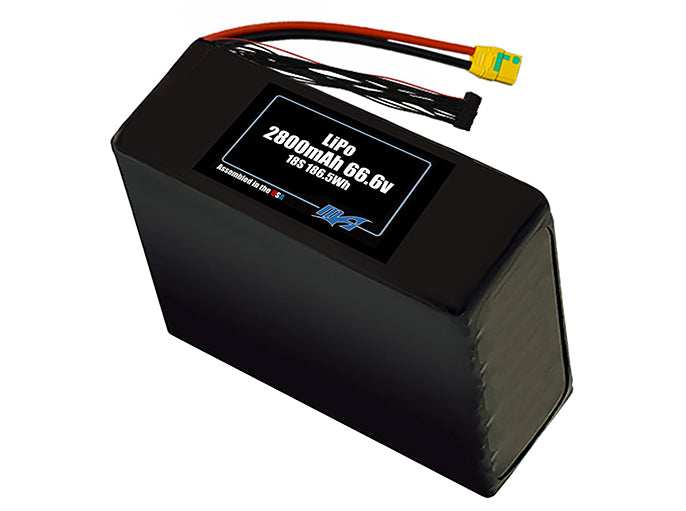 LiPo 2800mAh 18S 66.6v Battery Pack