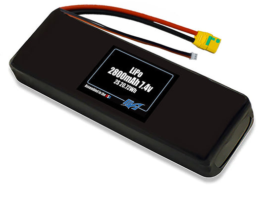 LiPo 2800mAh 2S 7.4v Battery Pack
