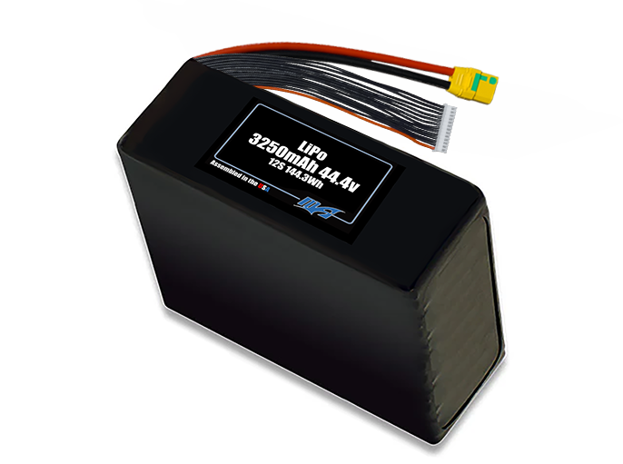 LiPo 3250mAh 12S 44.4v Battery Pack