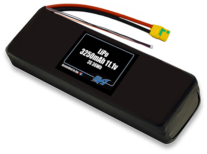 LiPo 3250mAh 3S 11.1v Battery Pack