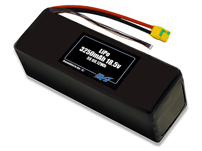 LiPo 3250mAh 5S 18.5v Battery Pack