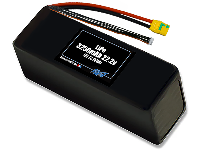 LiPo 3250mAh 6S 22.2v Battery Pack