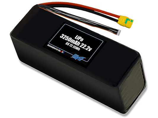 LiPo 3250mAh 6S 22.2v Battery Pack