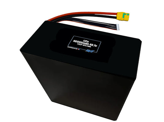 Compact 40.7-volt 46000mAh lithium-polymer battery, built for lightweight drone, UAV, and robotics projects.