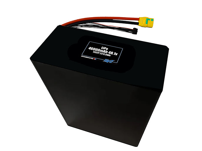 Compact 48.1-volt 46000mAh lithium-polymer battery, built for lightweight drone, UAV, and robotics projects.