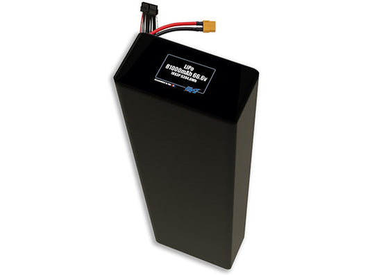 Compact 66.6-volt 81000mAh lithium-polymer battery, built for lightweight drone, UAV, and robotics projects.