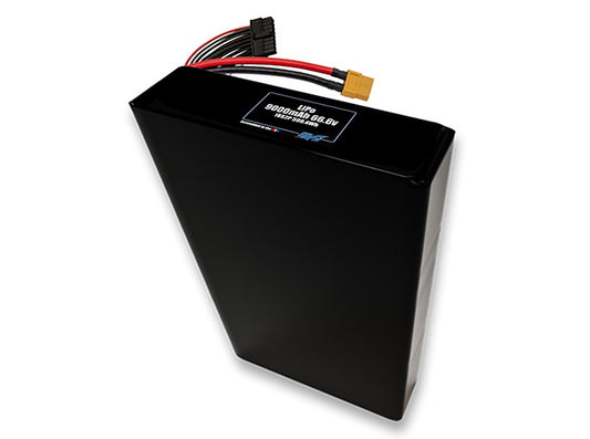 Compact 66.6-volt 9000mAh lithium-polymer battery, built for lightweight drone, UAV, and robotics projects.