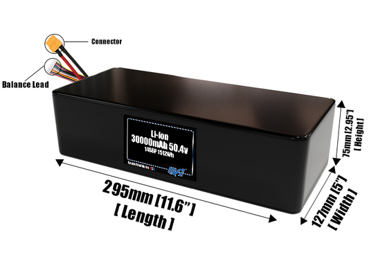 Li-ion 30000mAh 14S6P 50.4v Battery Pack