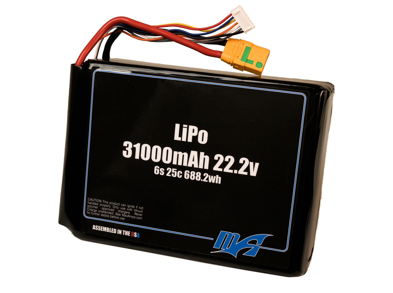 LiPo 31000 6S 22.2v Smart Battery Pack With XT90 Anti-Spark Female