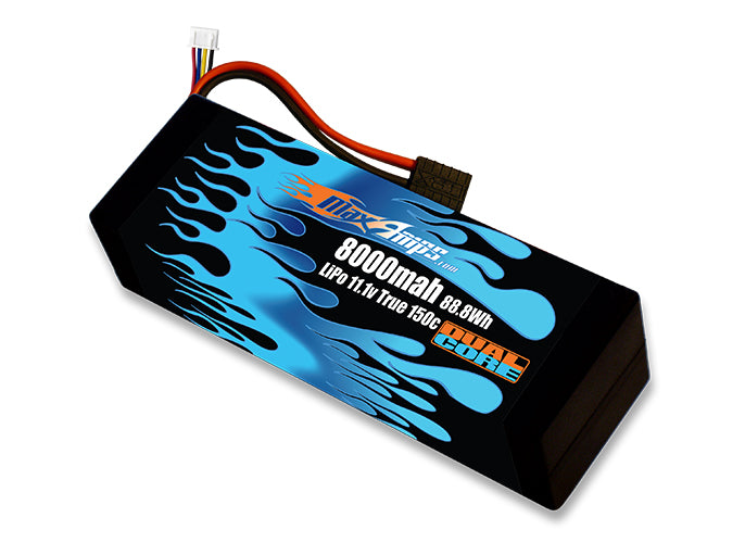 Hard Case Race Edition LiPo 8000 3S 11.1v Dual Core RC Battery Pack