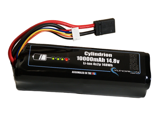Cylindrion 10000mAh 4S 14.8v Li-ion RC Battery Pack