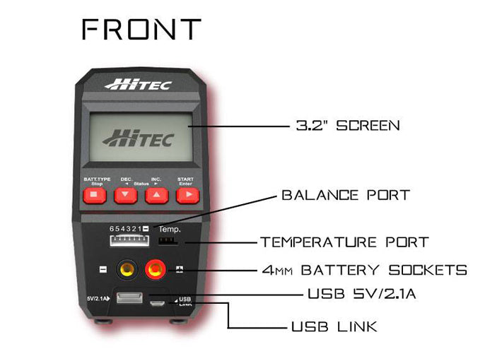 Lipo Battery Charger Hitec RDX1 Pro AC/DC charger/discharger