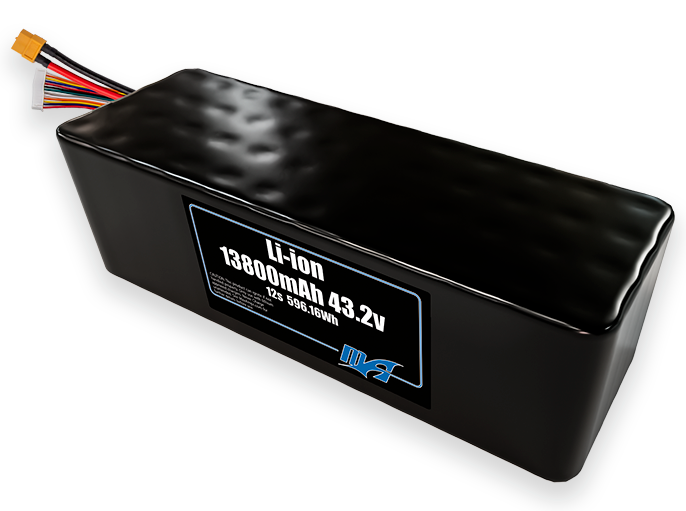 Li-ion 13800 12S4P 43.2v Battery Pack