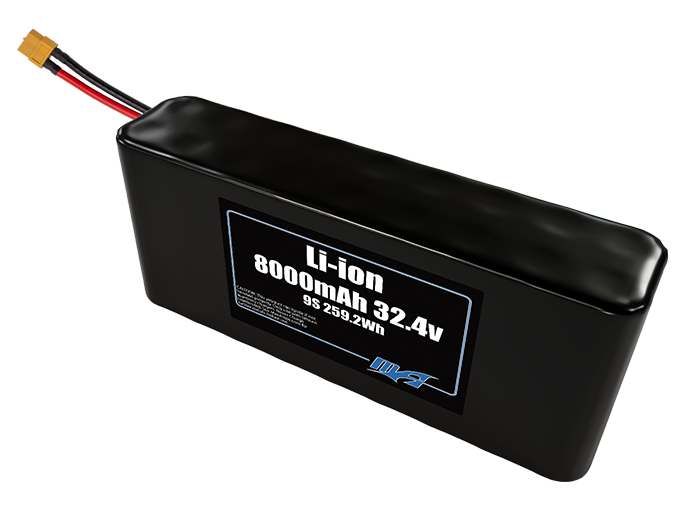 Li-ion 8000 9S2P 32.4v Battery Pack